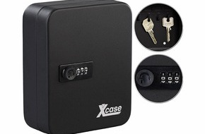 PEARL GmbH: Xcase Stahl-Schlüsselschrank für 20 Schlüssel mit 3-stelligem Zahlenschloss: Schlüssel übersichtlich geordnet und sicher aufbewahren
