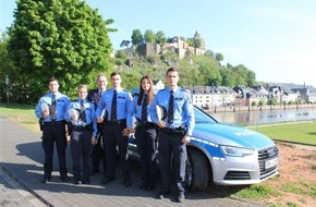 Polizeidirektion Trier: POL-PDTR: Polizeiinspektion Saarburg begrüßt fünf neue Polizeibeamtinnen und -beamte