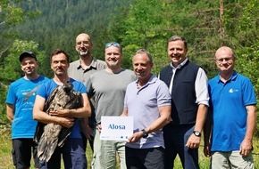 Landesbund f&uuml;r Vogel- und Naturschutz in Bayern (LBV) e. V.: Bartgeier-Projekt geht ins sechste Jahr: "Alosa" und "Zierli" neu im Klausbachtal / LBV und Nationalpark Berchtesgaden wildern erneut zwei junge Bartgeier aus