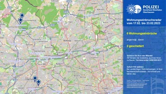 Polizeipräsidium Oberhausen: POL-OB: Wohnungseinbruchsradar für Oberhausen