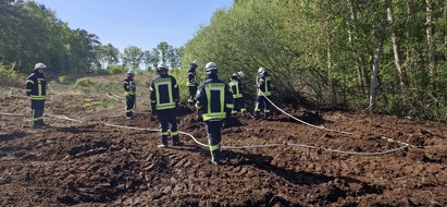 Kreisfeuerwehr Rotenburg (Wümme): FW-ROW: Moorbrand in Glinstedt