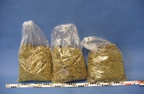 Polizeipräsidium Mittelfranken: POL-MFR: (991) Mit 3 kg Marihuana auf dem Weg nach München