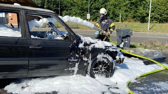 Feuerwehr Sprockhövel: FW-EN: Überörtliche Hilfeleistung, Brandmeldealarm und Pkw-Brand auf Autobahn