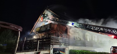 FW Schalksm&uuml;hle: Gro&szlig;einsatz durch Brand in Schalksm&uuml;hle-Everinghausen