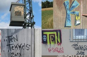 Polizeipräsidium Trier: POL-PPTR: Zeugenaufruf nach wiederholter Sachbeschädigung durch Graffiti