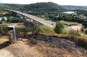 Polizeidirektion Trier: POL-PDTR: Brand in den Weinbergen oberhalb von Schweich