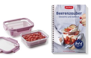 Betty Bossi: PRODUKTNEWS: Dessertbuch «Beerenzauber» mit passenden Frischhaltedosen
