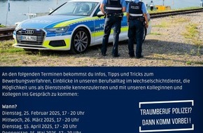 Polizeipräsidium Rheinpfalz: POL-PPRP: Berufsinformationsabende bei der Polizeiinspektion Ludwigshafen 2 -Termine 2025