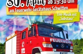 Freiwillige Feuerwehr Menden: FW Menden: Tanz in den Mai und Tag der offenen Tür bei der Löschgruppe Schwitten
