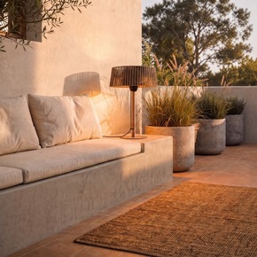 Neue Lucande-Heizstrahler sorgen für Wärme mit Stil: Lampenwelt.de zeigt Outdoor-Designs zwischen Natural, Boho & Retro