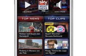Sky Deutschland: Jetzt auch auf Android: Sky Sport News HD App startet Ende Oktober für Samsung Smartphones (BILD)