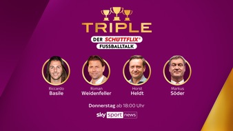 Sky Deutschland: Markus Söder am Donnerstag zu Gast bei "Triple - der Schüttflix Fußballtalk" auf Sky Sport News