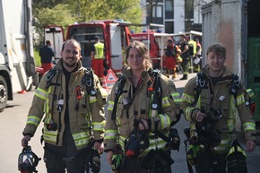 FW LK Esslingen: Gro&szlig; angelegte &Uuml;bung des Gemeindeverwaltungsverband Reichenbach an der Fils im Gewerbegebiet Leintel.