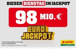 Sächsische Lotto-GmbH: Chemnitzer gewinnt mit „Urlaubsschein“ 74.762 Euro I Jackpot steigt: 98 Millionen Euro im Eurojackpot