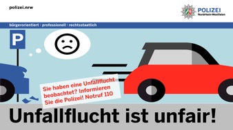 Kreispolizeibehörde Hochsauerlandkreis: POL-HSK: Unfallflucht ist unfair!