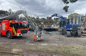 Feuerwehr Hannover: FW Hannover: Abschlussmeldung zum Turnhallenbrand in Hannover-Misburg