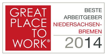 Great Place to Work® Institut Deutschland: Great Place to Work - Attraktive Arbeitgeber aus Niedersachsen und Bremen ausgezeichnet (FOTO)