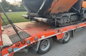 Landespolizeiinspektion Erfurt: LPI-EF: Polizei stoppt Lkw wegen fehlender Ladungssicherung