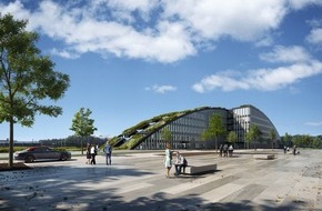 Veomo Mobility GmbH: Innovationsbogen in Augsburg: nachhaltiges Mobilitätskonzept für das neue Wahrzeichen im Süden der Stadt