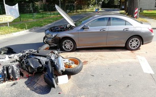 Polizei Wolfsburg: POL-WOB: Hohnsleben: Motorradfahrer bei Verkehrsunfall lebensgefährlich verletzt