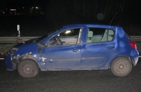 Polizeiinspektion Delmenhorst / Oldenburg - Land / Wesermarsch: POL-DEL: Autobahnpolizei Ahlhorn: Lkw-Fahrer flüchtet nach Verkehrsunfall und wird im Rahmen der Fahndung gestellt