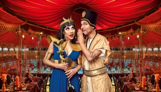 Leipzig Tourismus und Marketing GmbH: Die extravagante Dinnershow GANS GANZ ANDERS startet mit "Cleopatra und ihre Männer"