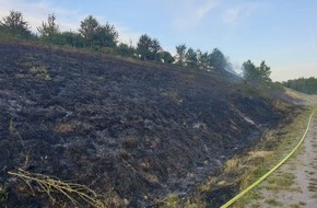 Feuerwehr Oberhausen: FW-OB: Böschungsbrand alter Bahndamm und Hühnerheide