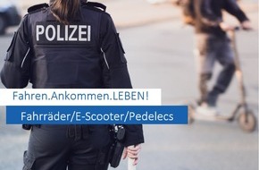 Polizeipräsidium Rostock: POL-HRO: Fahren.Ankommen.LEBEN! Fahrräder und E-Roller im Fokus der Kontrollen im Monat Juni