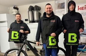 Bikeleasing-Service GmbH & Co. KG: Bikeleasing-Service feiert 70.000sten Kunden: HEIWE Heizung Sanitär GmbH & Co. KG setzt auf Dienstrad-Leasing