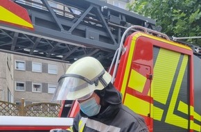 Freiwillige Feuerwehr Werne: FW-WRN: TH_1 - LZ1 - Katze steckt in Dachrinne fest / 4. OG