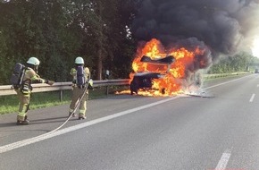 Feuerwehr Recklinghausen: FW-RE: LKW-Brand auf der A2 in Fahrtrichtung Hannover