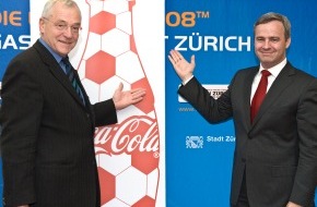 Coca-Cola Schweiz GmbH: Vertragsunterzeichnung zwischen der Stadt Zürich und Coca-Cola zur Aktivierung der Fanzone