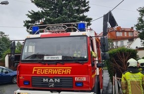 Feuerwehr Dresden: FW Dresden: Gewitter mit Sturmböen sorgt am späten Samstagnachmittag für mehrere Feuerwehreinsätze