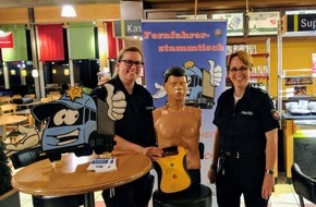 Polizeiinspektion Harburg: POL-WL: Erste Hilfe beim Fernfahrerstammtisch der Polizeidirektion Lüneburg