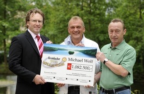 Krombacher Brauerei GmbH & Co.: 866 Bundesliga Tore bringen Millionengewinn / Krombacher zieht den ersten Tormillionär (mit Bild)