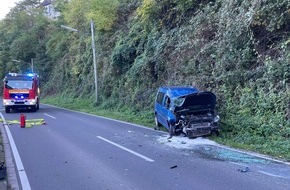 Feuerwehr Wetter (Ruhr): FW-EN: Wetter - Alleinunfall am Sonntag