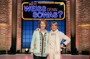 ARD Das Erste: Uschi Glas und Gaby Dohm bei "Wer weiß denn sowas?" / Das Wissensquiz vom 27. bis 31. März 2023, um 18:00 Uhr im Ersten