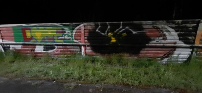 Bundespolizeidirektion Sankt Augustin: BPOL NRW: Graffiti-Sprayer "auf frischer Tat" erwischt - Bundespolizei leitet Strafverfahren ein