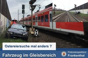 Polizeidirektion Ludwigshafen: POL-PDLU: Fahrzeug im Gleisbereich - Unfall unter Medikamenteneinfluss
(K)eine Ostereiersuche