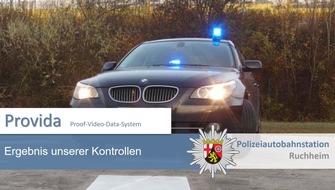 Polizeidirektion Neustadt/Weinstraße: POL-PDNW: Autobahnpolizei Ludwigshafen/Ruchheim: Straßenverkehrsgefährdung/Illegales Kraftfahrzeugrennen mit Verfolgungsfahrt