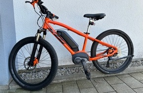 Polizeipräsidium Aalen: POL-AA: Landkreis Schwäbisch Hall: Eigentümer von Fahrrad gesucht, Korrektur und Ergänzung zur Meldung zum Fahrzeugbrand in Schwäbisch Hall