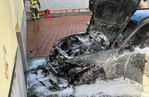 Polizeidirektion Trier: POL-PDTR: Fahrzeugbrand Esso-Tankstelle Birkenfeld