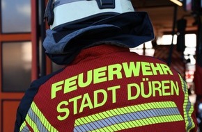 Feuerwehr Düren: FW Düren: Gasaustritt aus einer Baustelle