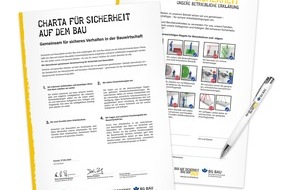 BG BAU Berufsgenossenschaft der Bauwirtschaft: "Charta für mehr Sicherheit auf dem Bau" unterzeichnet - Branche für Betonbohren -und sägen setzt klares Zeichen für den Arbeitsschutz