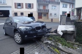 Polizeidirektion Bad Kreuznach: POL-PDKH: Verkehrsunfall unter Drogeneinfluss