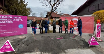Deutsche Telekom AG: Spatenstich: Telekom startet Glasfaserausbau in Bernried