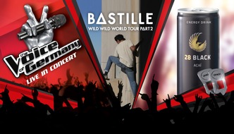 28 BLACK: Finale bei 28 BLACK: Deckelcode-Gewinnspiel 2016 geht in die letzte Runde / Mit Energy Drink 28 BLACK Tickets für Bastille und The Voice of Germany gewinnen (FOTO)