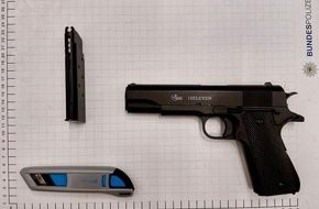 Bundespolizeidirektion Sankt Augustin: BPOL NRW: Hauptbahnhof Hamm - Bundespolizei stellt Softairwaffe und Cuttermesser bei 15-J&auml;hrigen sicher