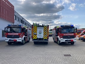 FW-EN: Feuerwehr Hattingen stellt drei neue Hilfeleistungslöschgruppenfahrzeuge in Dienst - Investition in die Sicherheit der Bevölkerung