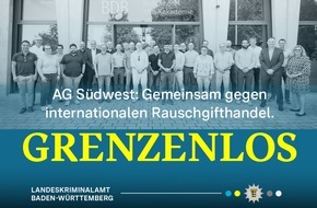 Landeskriminalamt Baden-W&uuml;rttemberg: LKA-BW: Gemeinsame Pressemitteilung - 58. Tagung der internationalen "Arbeitsgruppe S&uuml;dwest zur Bek&auml;mpfung des Rauschgifthandels" in Staufen